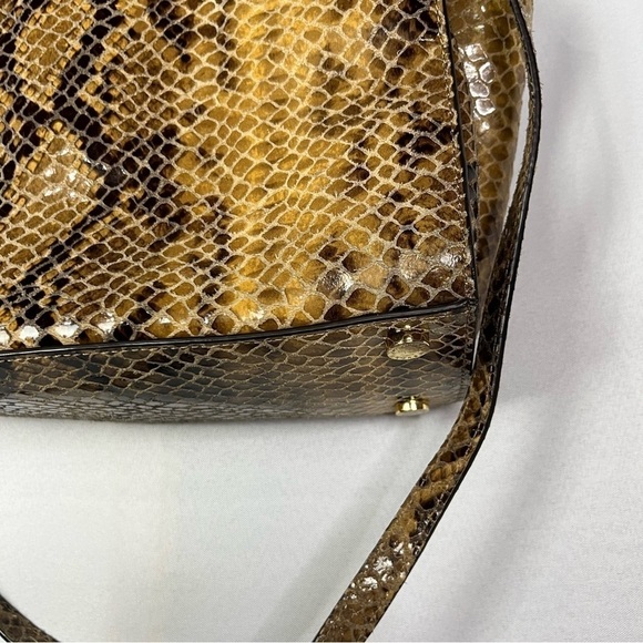Michael Kors Python Selma Leather Satchel - Picture 9 of 9